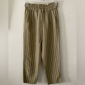 Zara Trafaluc collection women's striped cropped trousers. Size S.